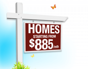 Homes $885 month